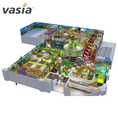 Negócio de playground interno com tema de castelo